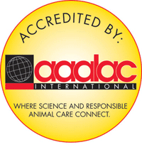 round logo accredited by aaalac 